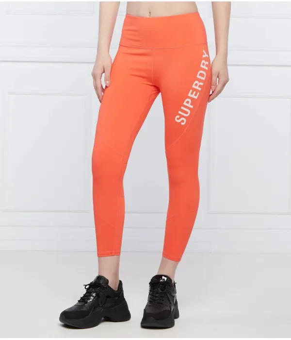 Леггинсы slim fit Superdry, оранжевый — фото 4