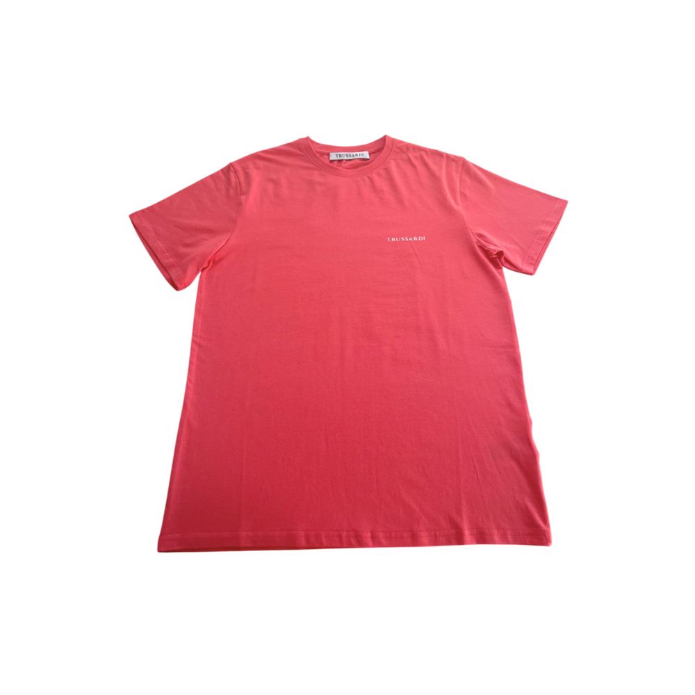 

Красная хлопковая футболка Trussardi Beachwear