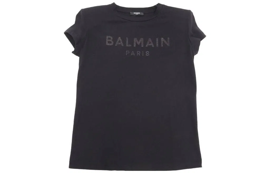 Детская футболка с круглым вырезом BALMAIN, Black