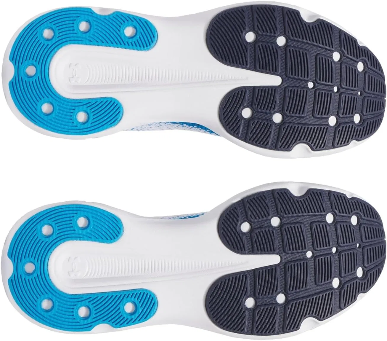 Мужские беговые кроссовки Under Armour Infinite, 108 White Electric Blue White — фото 3