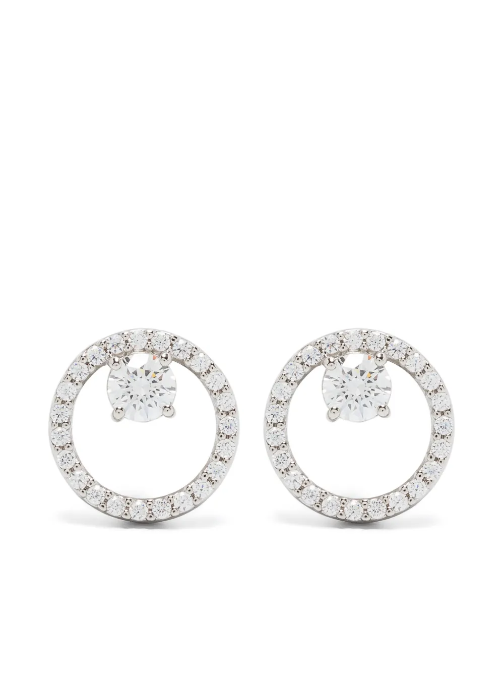 

Серьги-гвоздики Constella Swarovski, серебяный