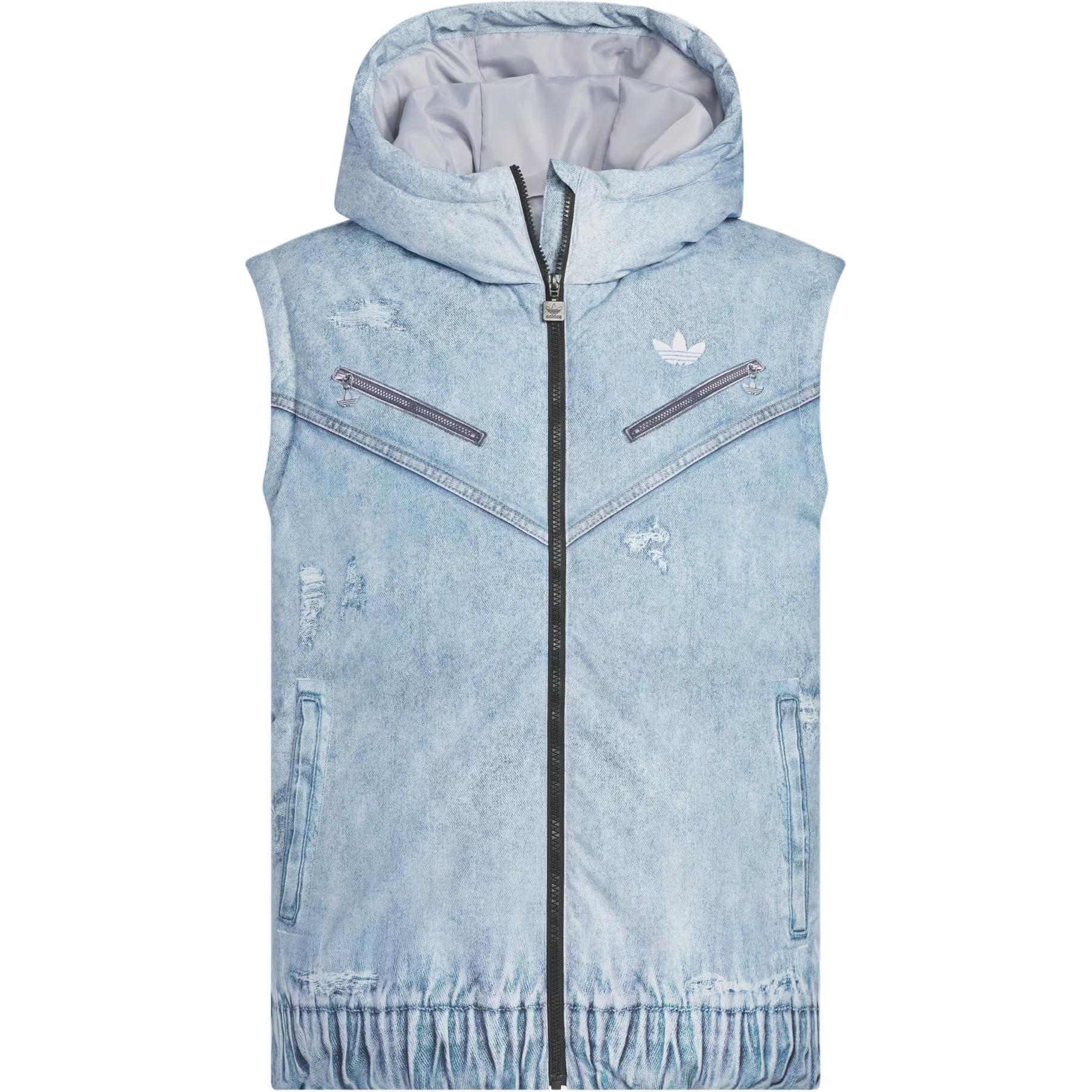 Куртка denim down мужская Adidas Originals, синий/серый/белый — фото 3