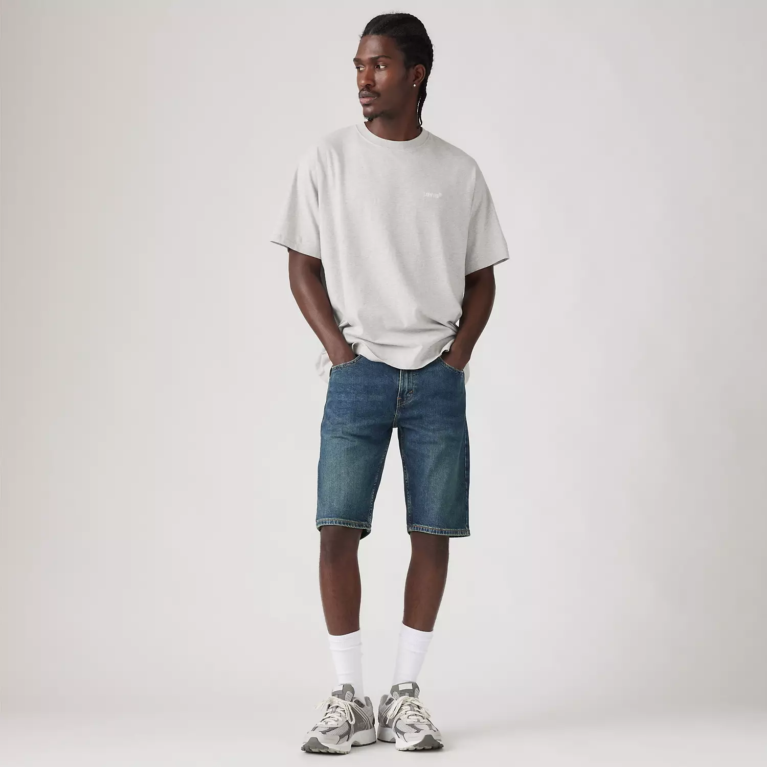 

412 Узкие мужские шорты 9 дюймов Levi's, цвет Born This Way - Light Wash