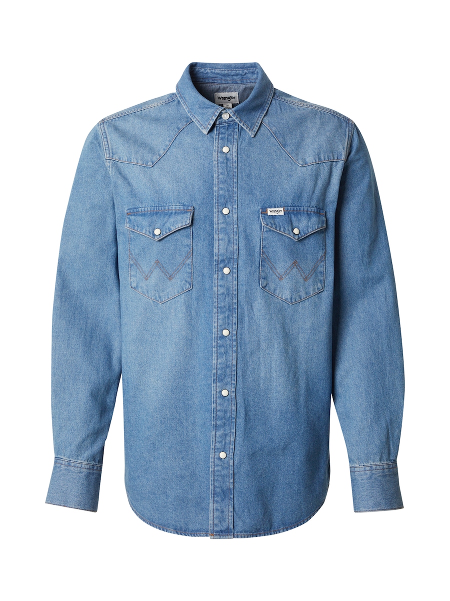 

Рубашка на пуговицах классического кроя WRANGLER WESTERN SHIRT, Blue Denim