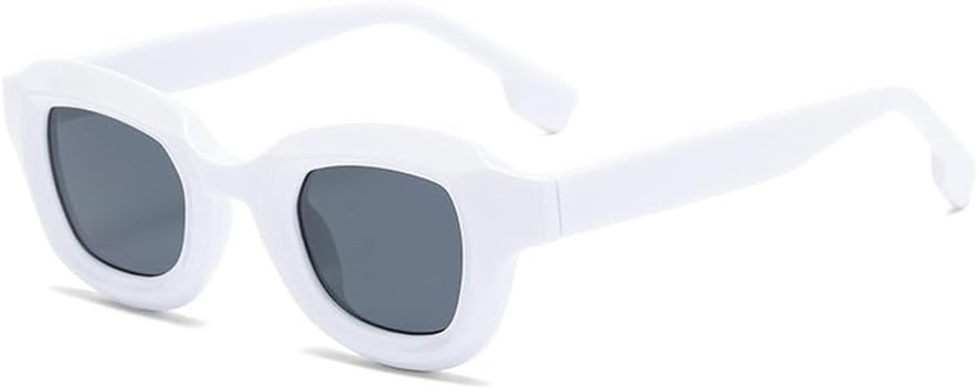 

Женские солнцезащитные очки в стиле ретро, ​​круглые, модные, для активного отдыха, с градиентным переходом цвета, мужские солнцезащитные очки с заклепками HVTVTLA, White Grey