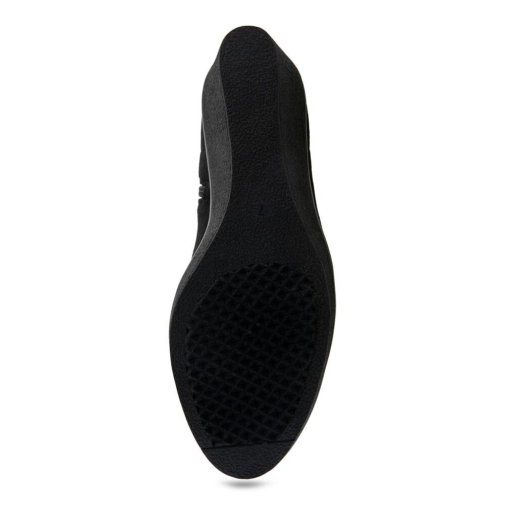Женские ботильоны на танкетке Aerosoles Binnie, цвет Black Stretch Pebbled — фото 3