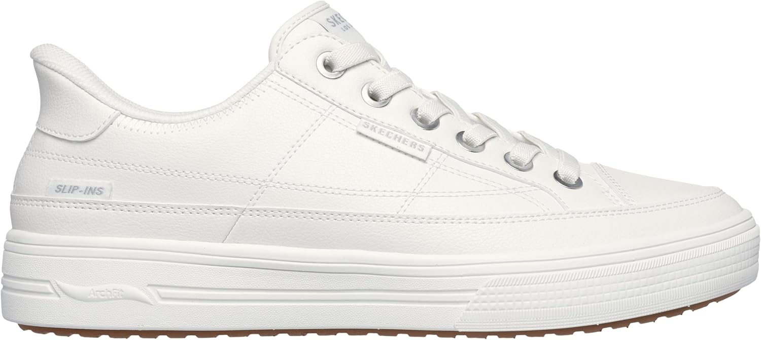 Мужские кроссовки Skechers Arch Fit Arcade - удобные слипоны без застежек, белый — фото 2