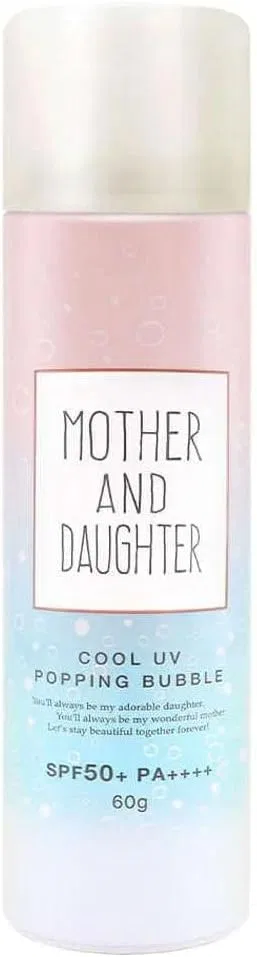 Солнцезащитный спрей-мусс MOTHER AND DAUGHTER Cool UV Popping Bubble Sunscreen Gel SPF50+ PA+++ 60 мл белый