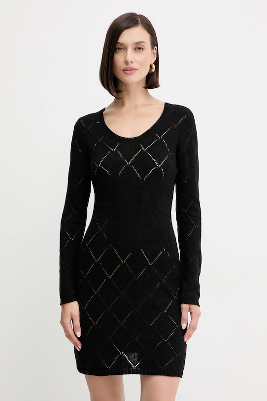 

Шерстяное платье Twinset, черный