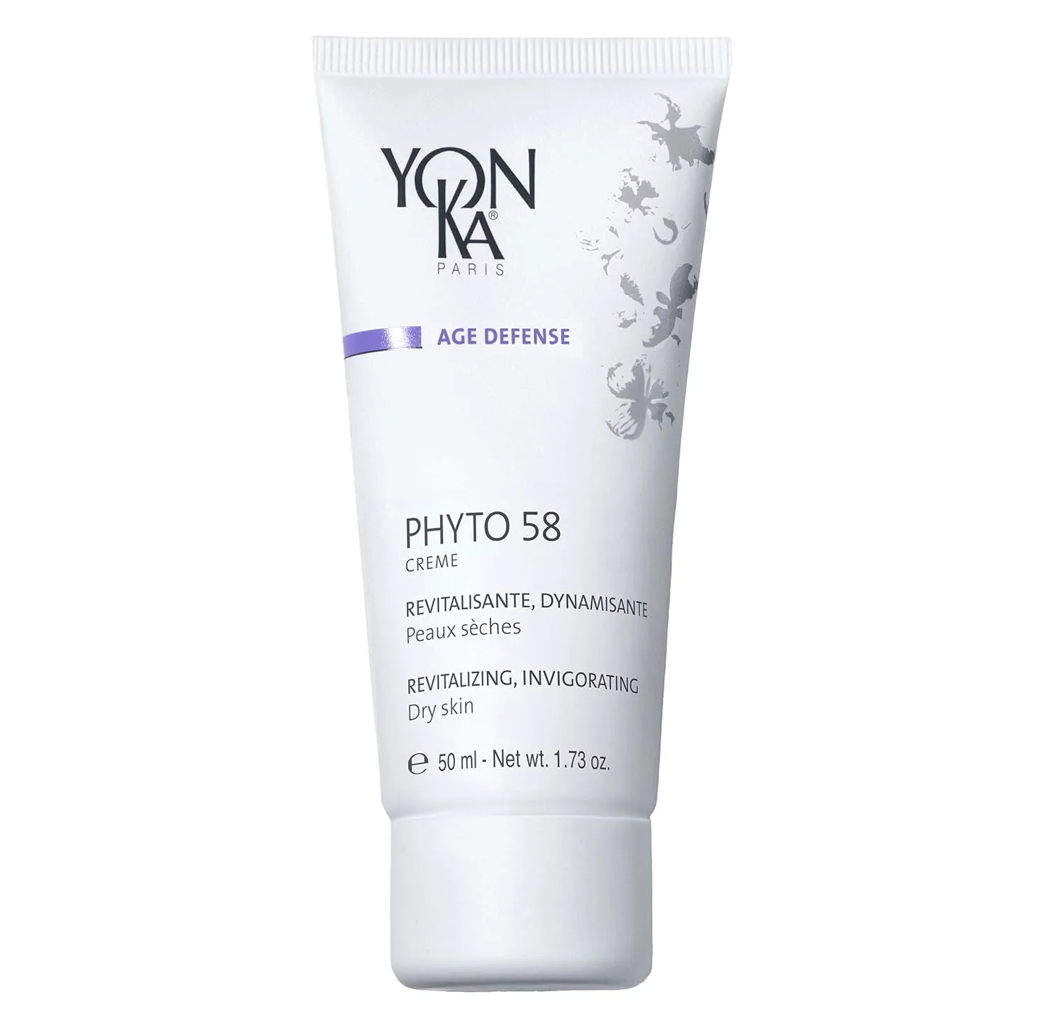 Крем для лица Yonka — Ночной Phyto 58 PS | Антивозрастной увлажняющий с витамином Е для сухой кожи | Ночное, 49.05 г