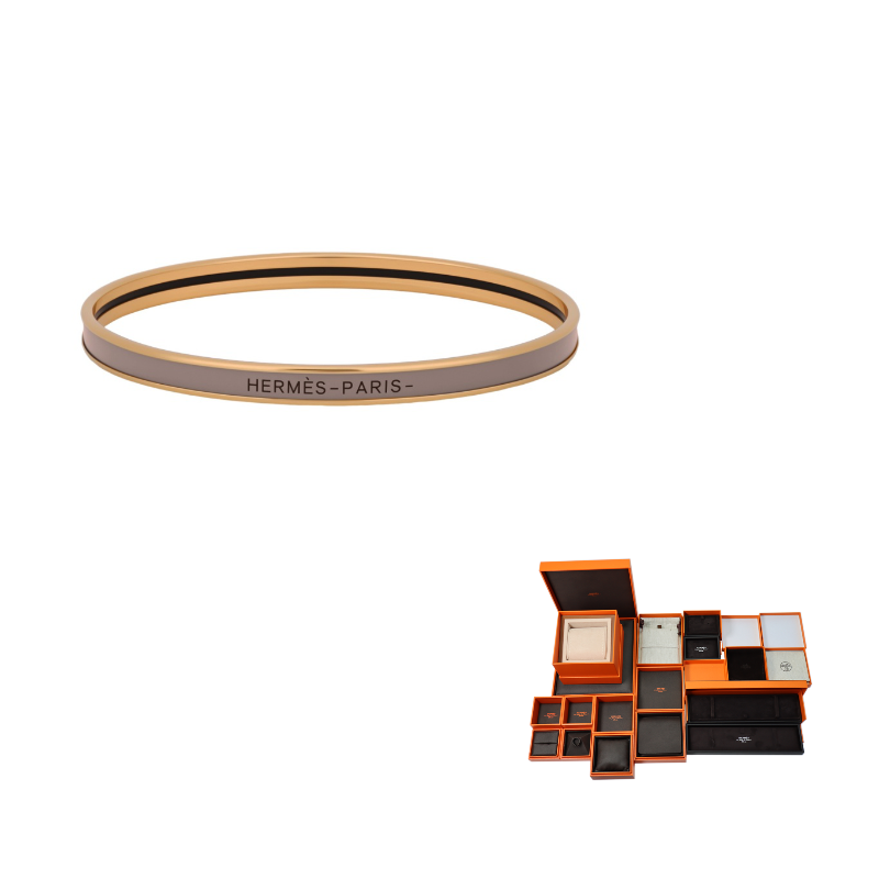 

Браслеты для женщин Uni Enamel с позолоченной фурнитурой HERMES, золото