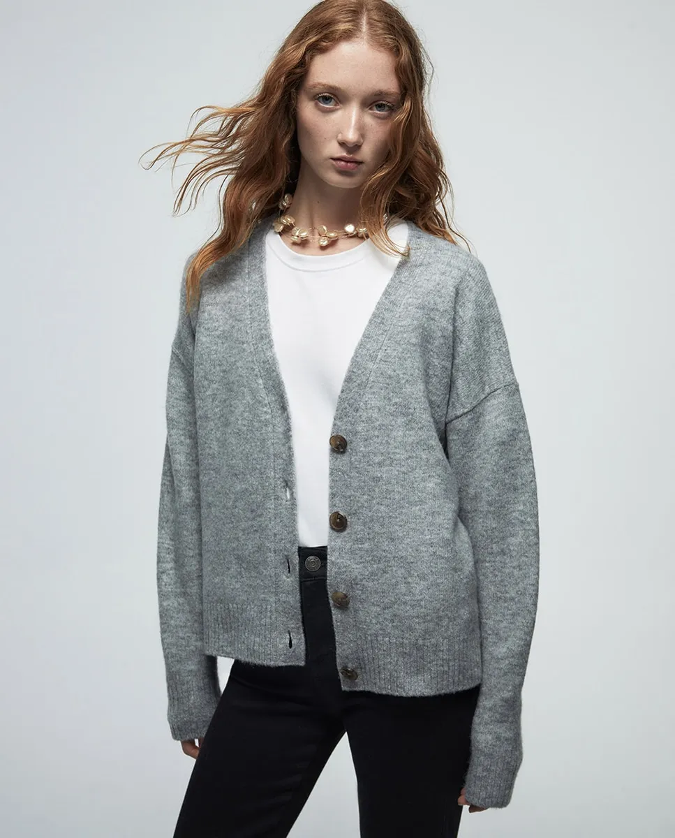 

Софт-куртка с пуговицами Sfera, серый