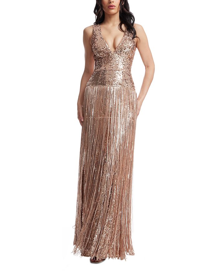 

Платье Reign Dress the Population, золотой