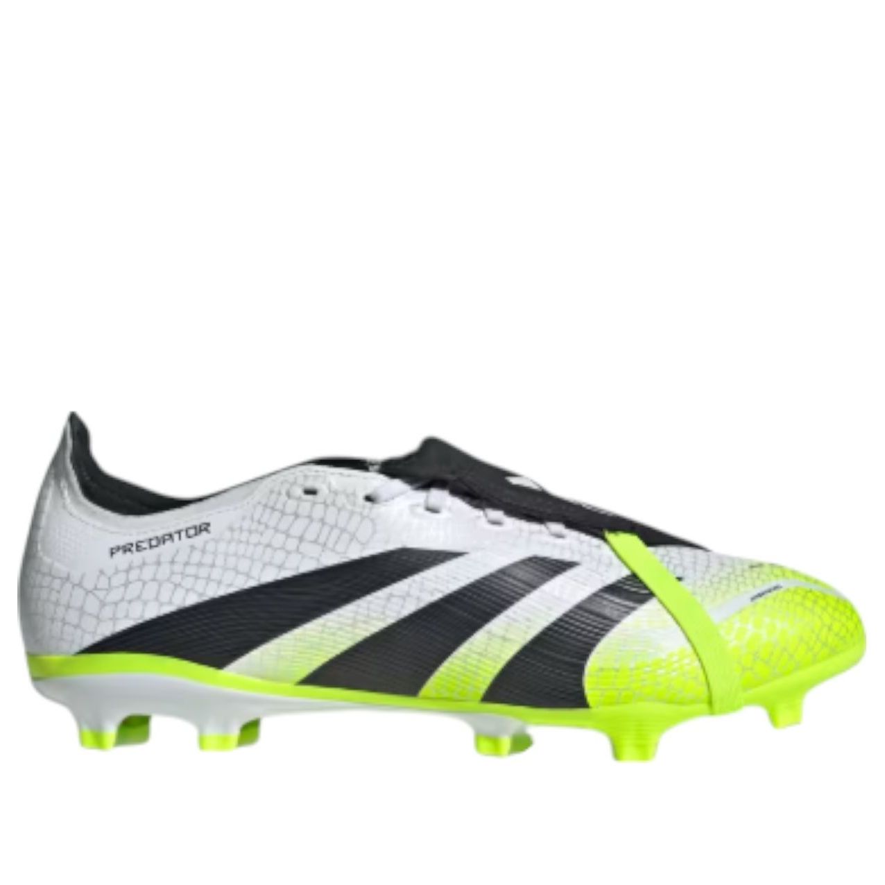Футболка Adidas Predator League Fold Over Tongue FG 'Cloud White Black Lucid Lemon' — фото 2