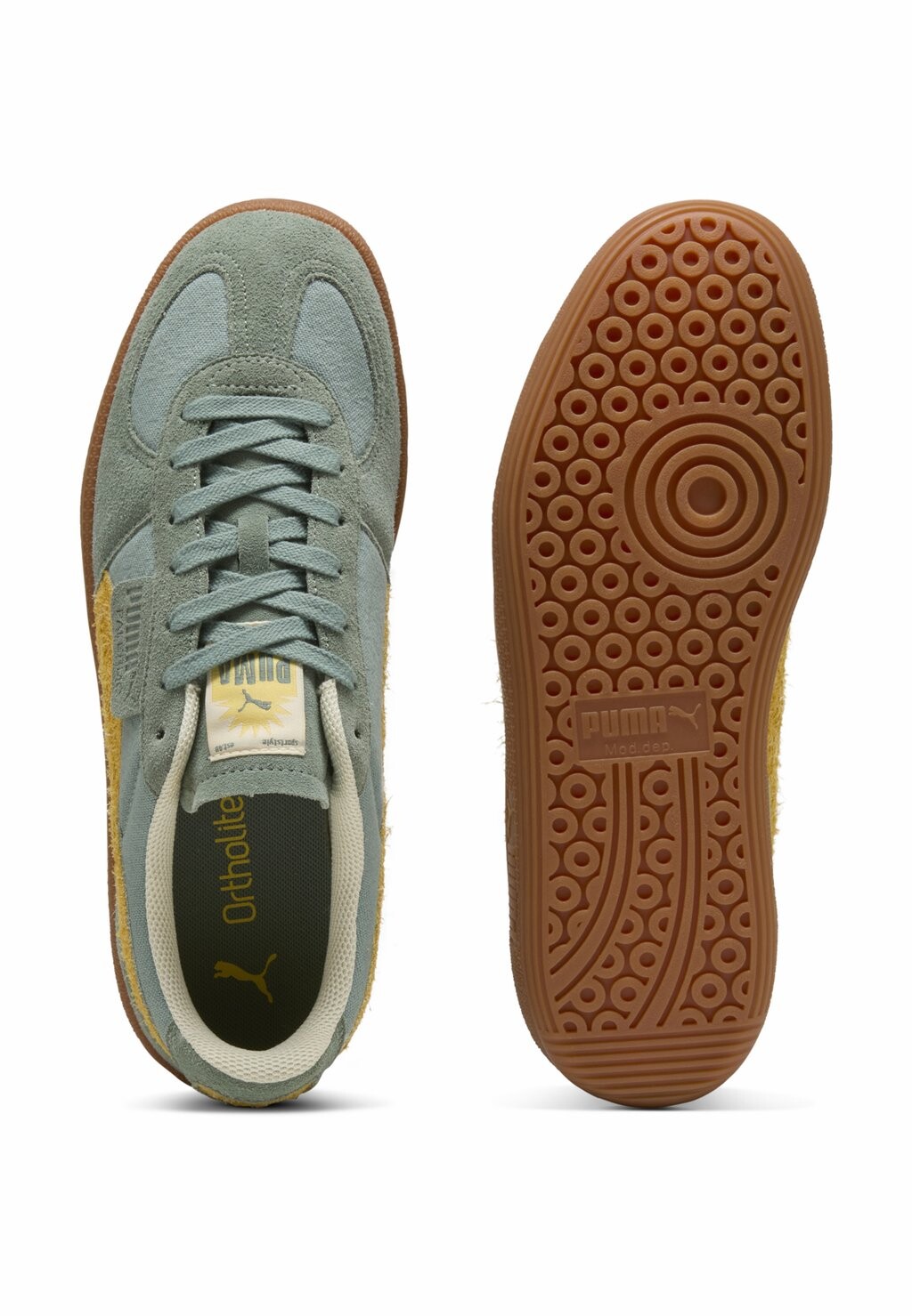 Кроссовки PALERMO WEATHERED UNISEX Puma, зеленый — фото 3