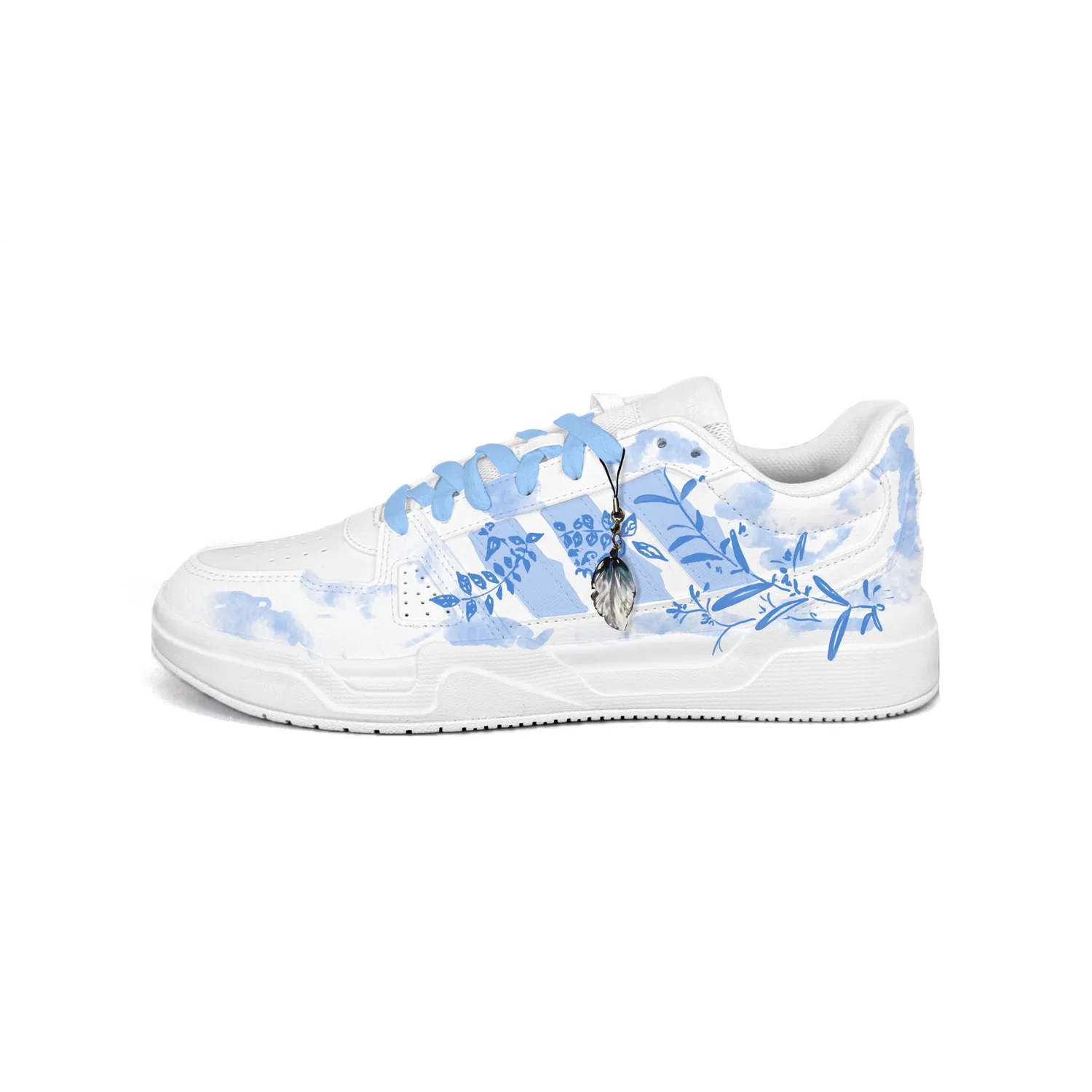 Кроссовки кеды Adidas LITE BALLER PU сине-белые