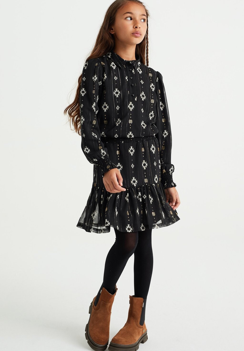 

Рубашка WE Fashion, черная, Черный, Рубашка WE Fashion, черная