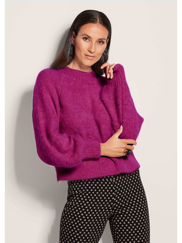 

MADELEINE Свитер с воротником-стойкой, цвет малиновый