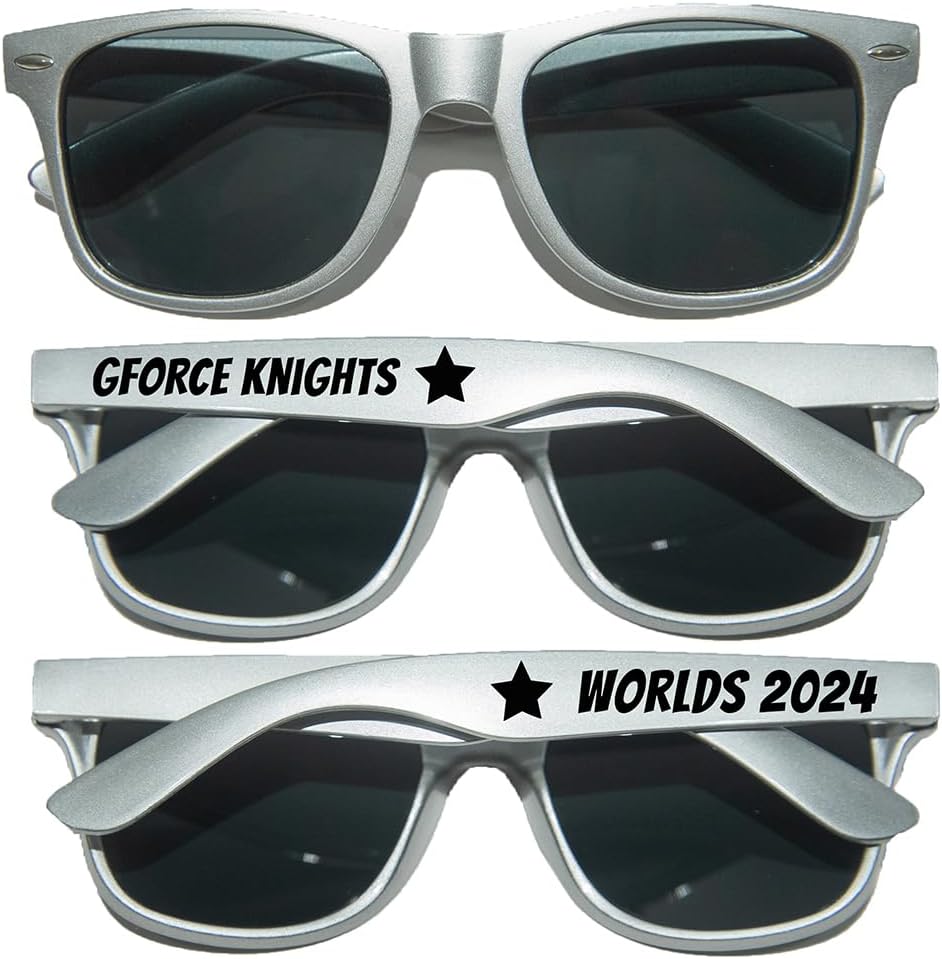 

250 штук солнцезащитных очков на заказ, персонализированные сувениры для вечеринок, свадеб, гостей, музыкальных шоу, дней рождения, девичников, подружек невесты, сада, выпускного бала 2024 года (серебристые) GZLDGIFTS, Silver