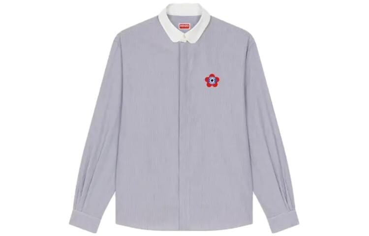 

Рубашка мужская Kenzo, серо-синий / белый