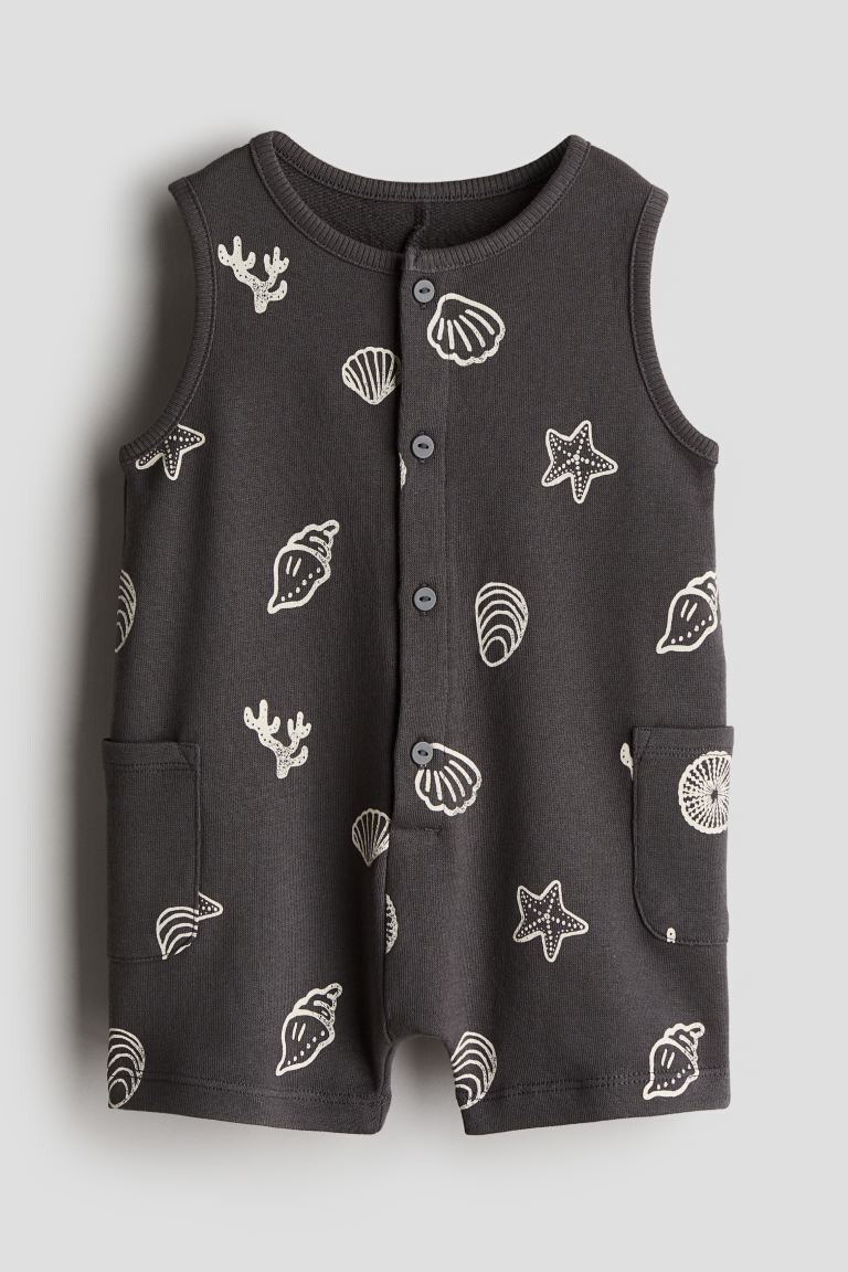 

Хлопковый комбинезон H&M, серый
