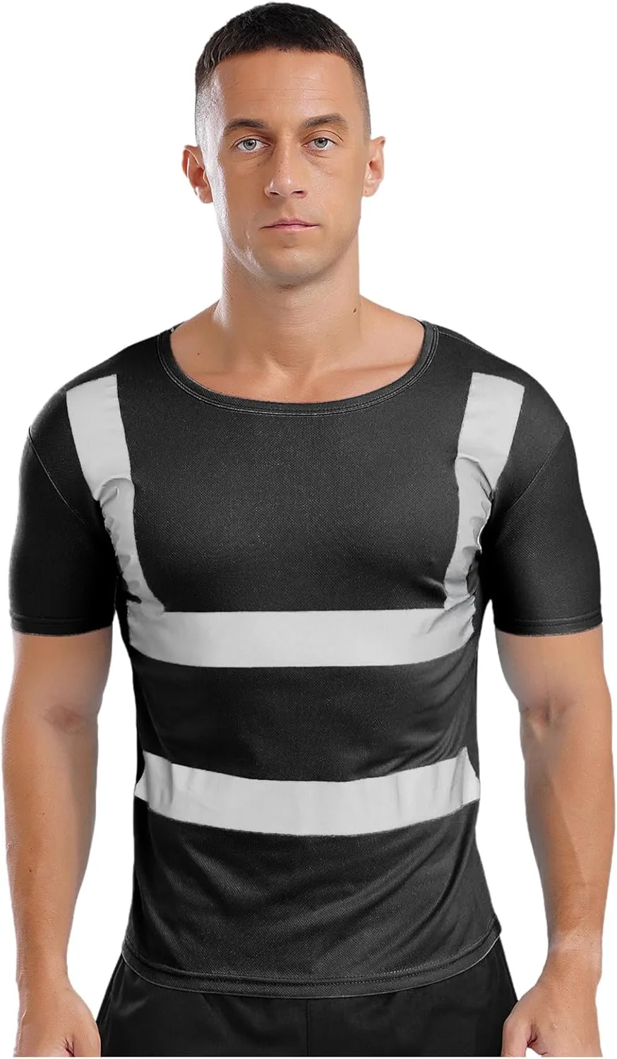 

Мужская футболка с коротким рукавом Reflective Quick Dry для волонтерской деятельности Huimingda