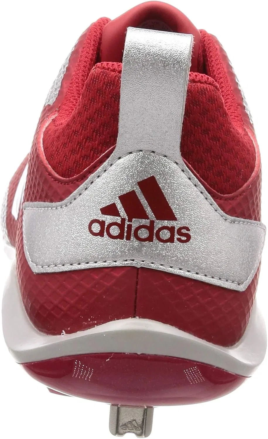 Бейсбольные кроссовки Adidas Adizero Stable Low HL, Power Red Silver — фото 3