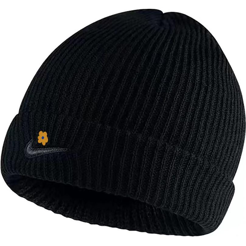 

Унисекс черная шапка-бини Nike из полиэстера