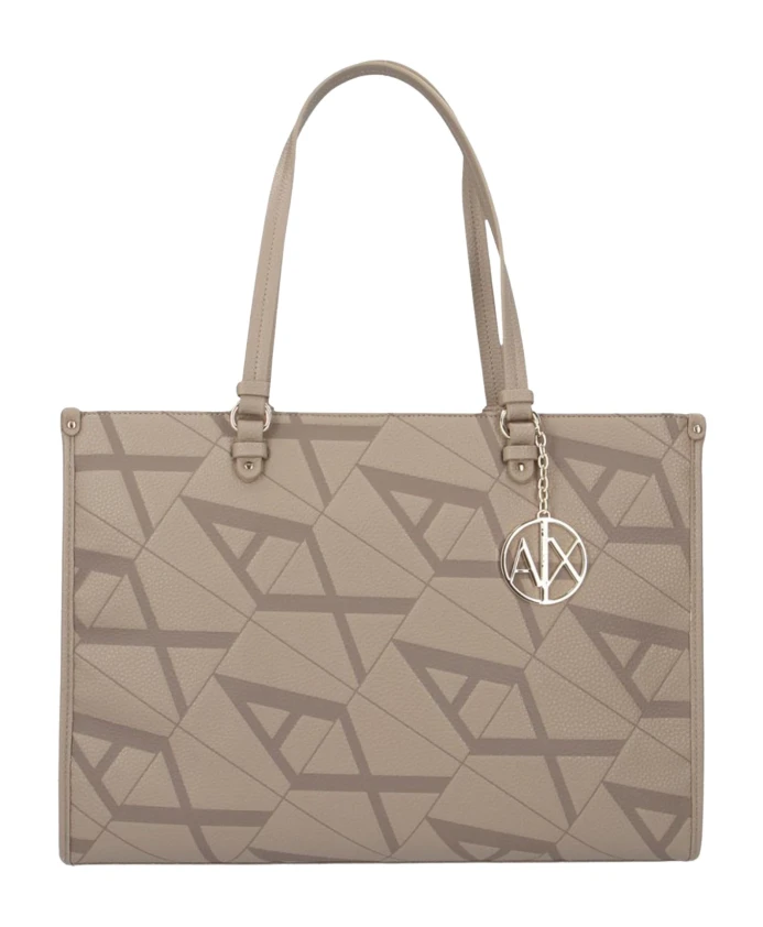 

Сумка через плечо на молнии Armani Exchange, бежевый