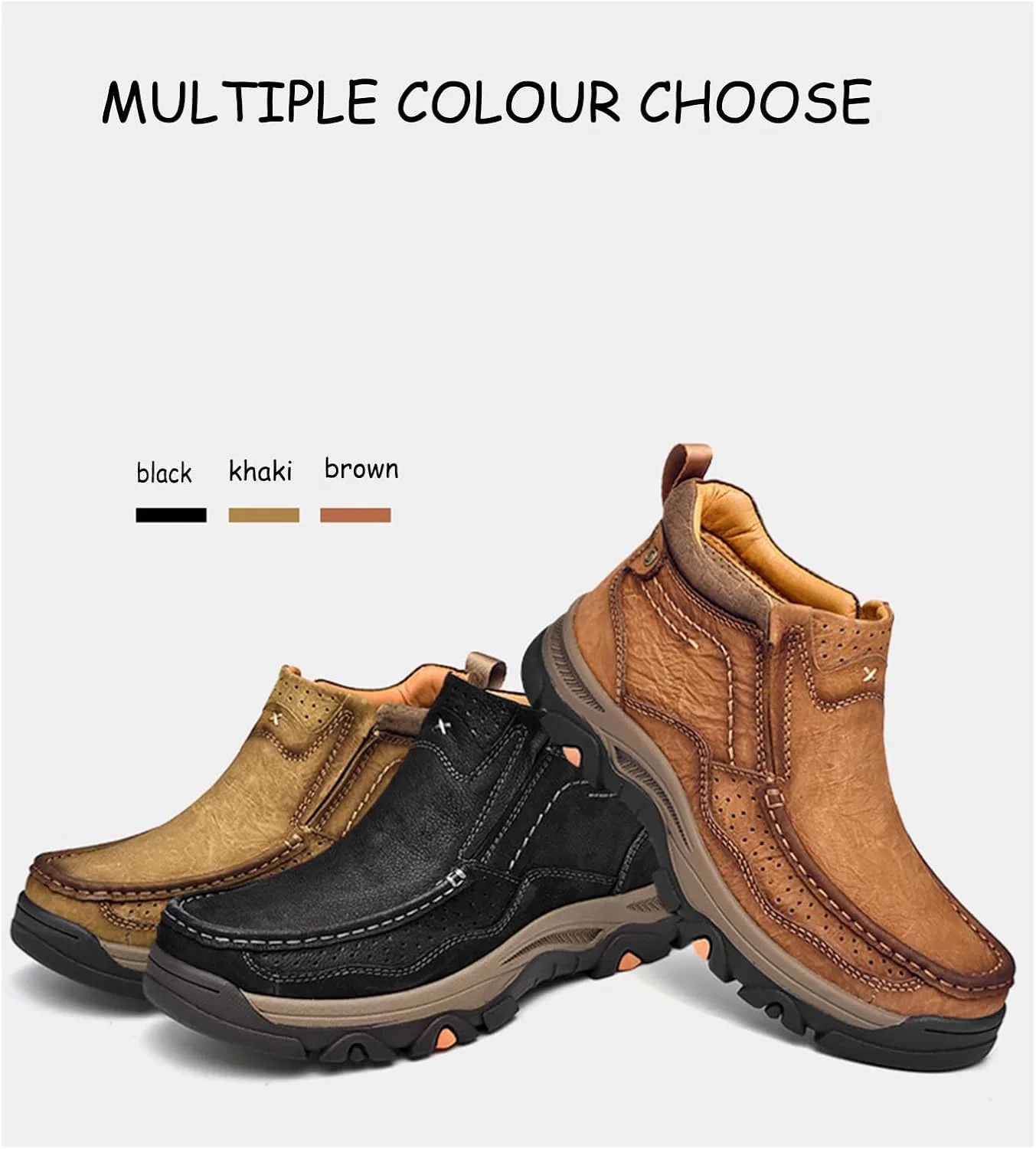 Мокасины мужские Tokouk Leather Boots, Brown — фото 3