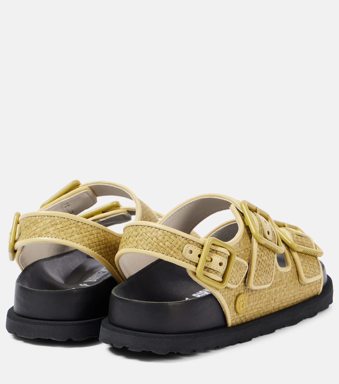 Сандалии из рафии Milano Luxe Birkenstock 1774, Golden Olive — фото 3