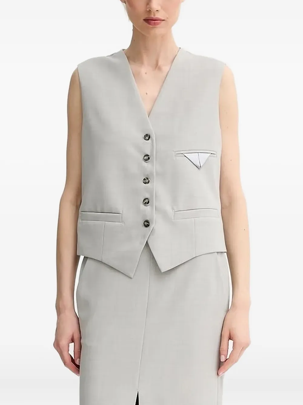 

Жилет на пуговицах Day Birger Et Mikkelsen, серый