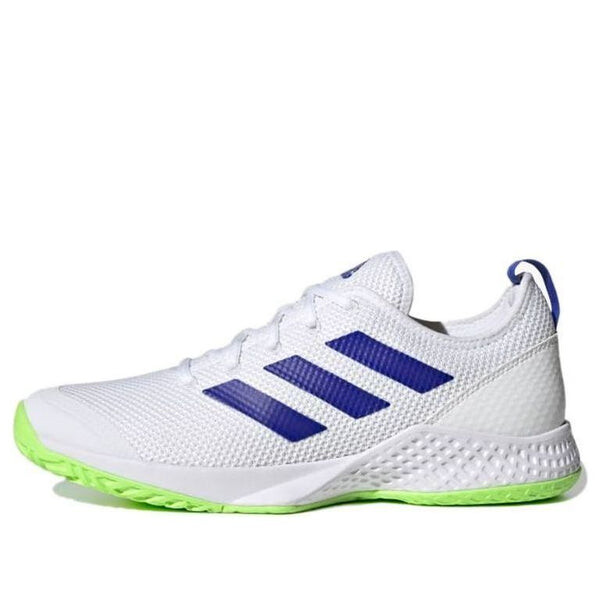 

Кроссовки court control 'white signal green' Adidas, белый