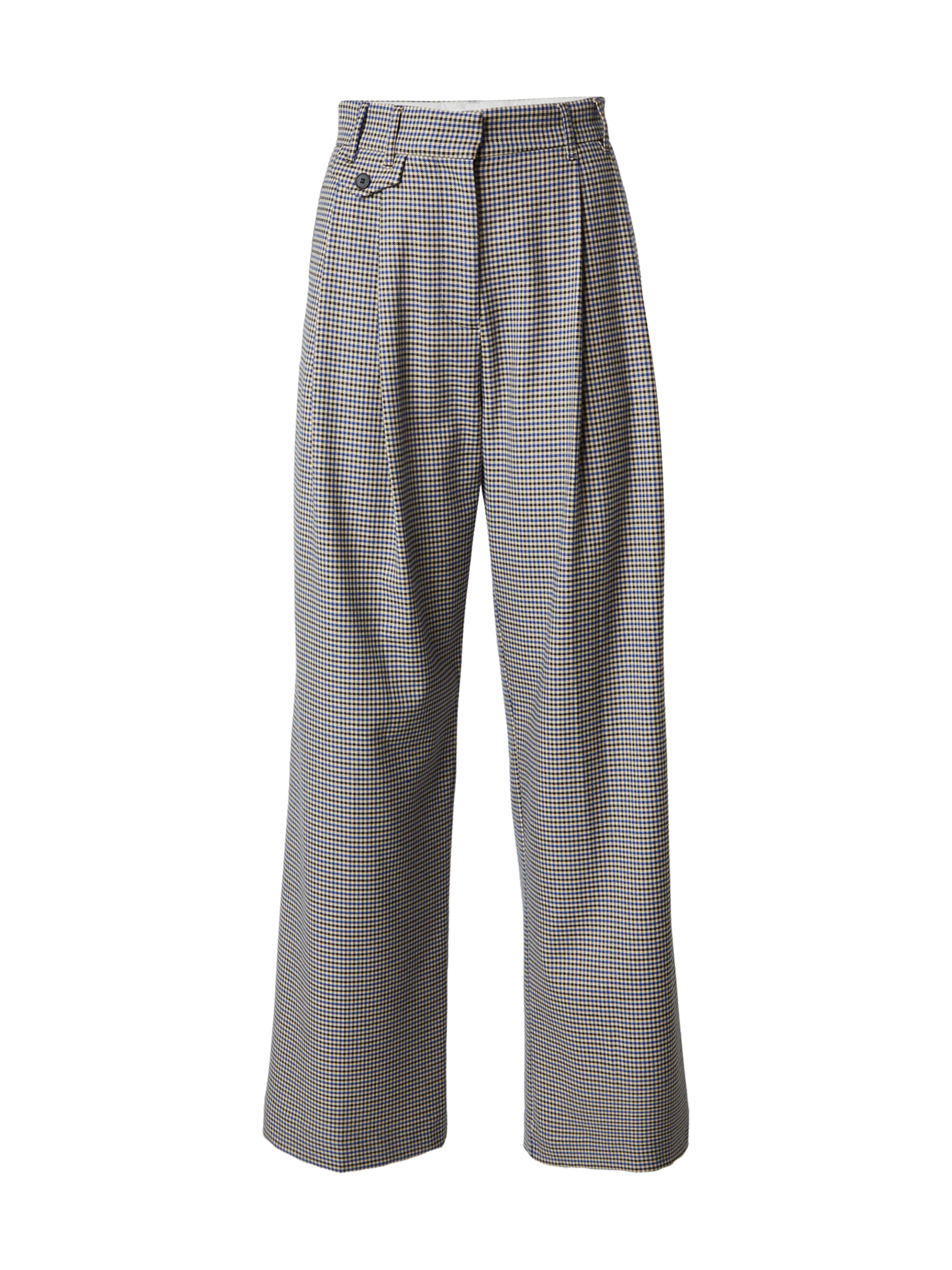 

EDITED Широкие брюки 'Tima' со складками спереди в сером цвете