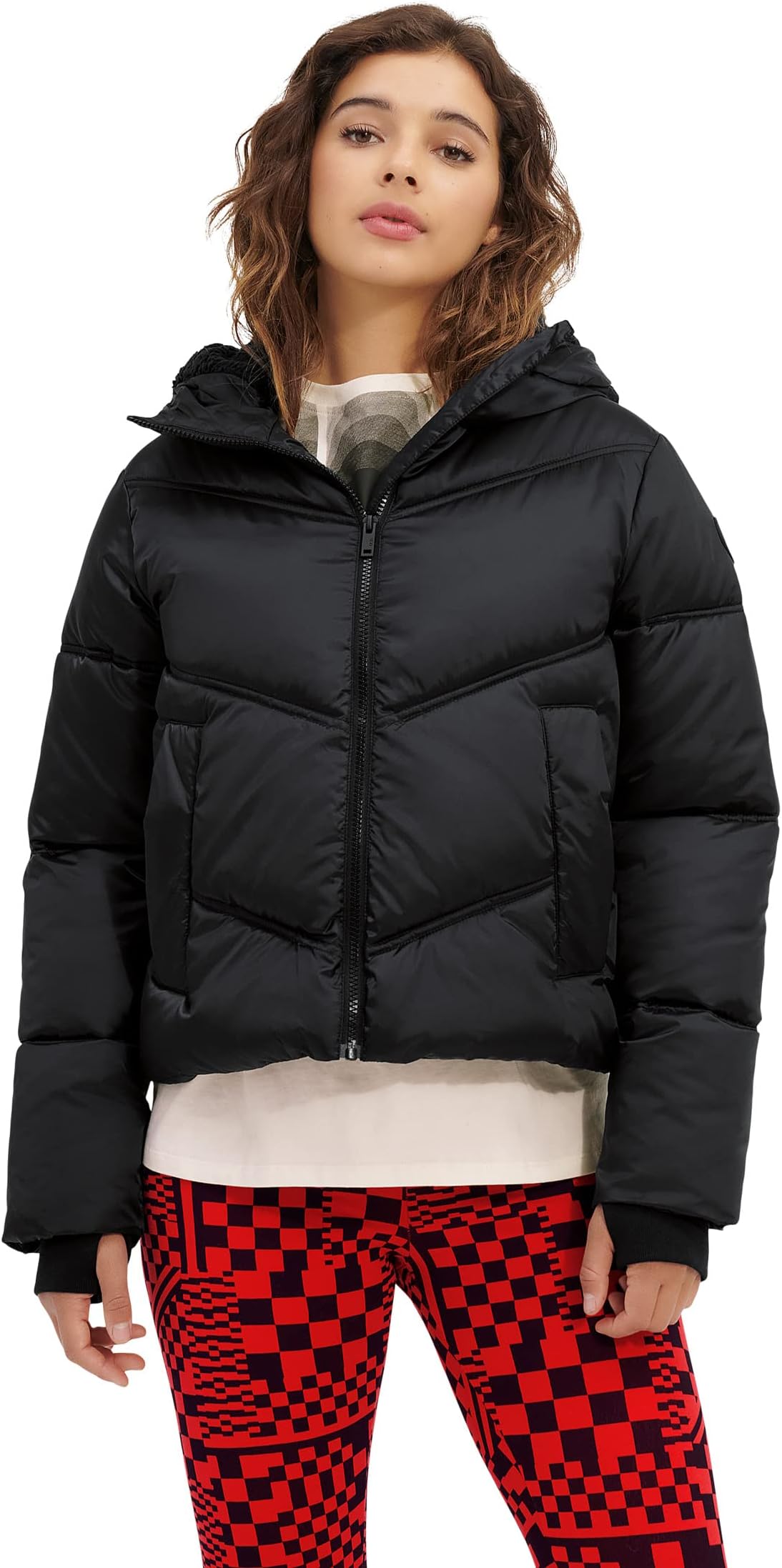 

Куртка UGG Ronney Cropped Puffer Jacket, цвет Tar