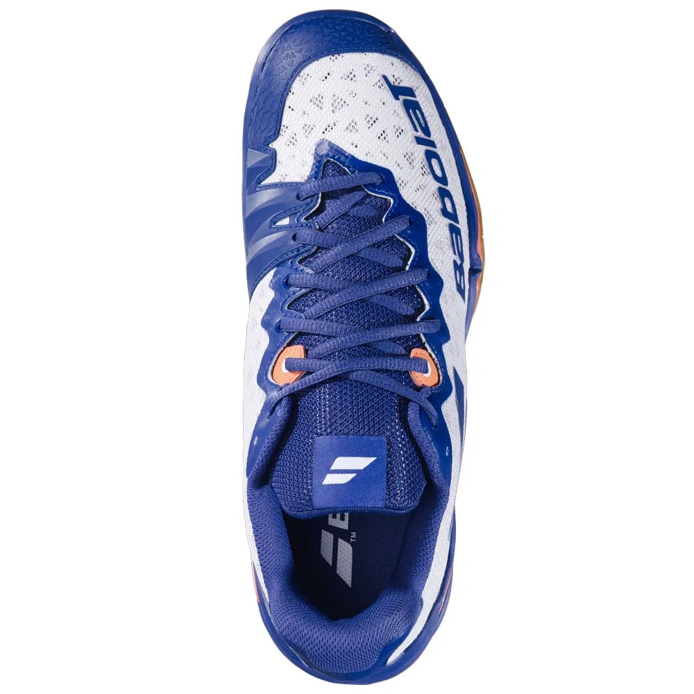 Мужские кроссовки для бадминтона «Shadow 4 Men» от Babolat, White-Navy Blue (1097) — фото 3