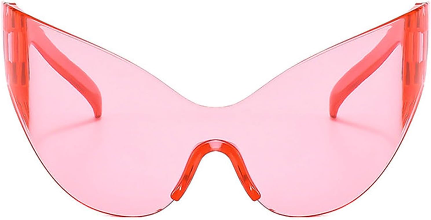 

Хелена, большие спортивные солнцезащитные очки в стиле Y2K для женщин и мужчин, модные солнцезащитные очки-щитки, цельные солнцезащитные очки, большие солнцезащитные очки helena, Pink