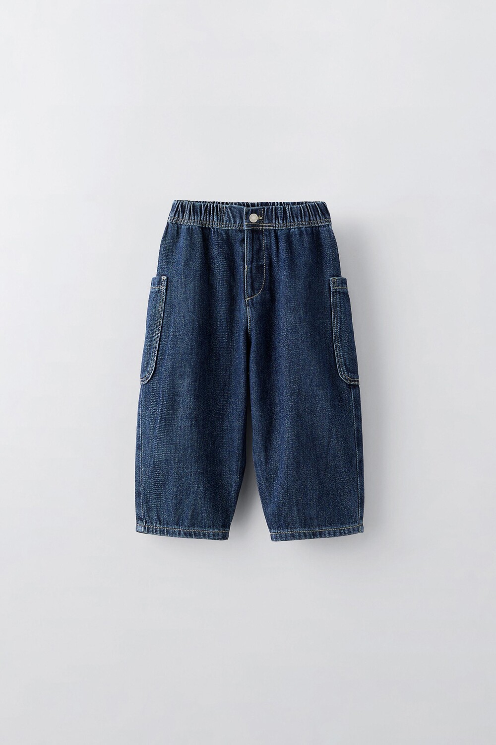 

Мешковатые джинсы ZARA, синий