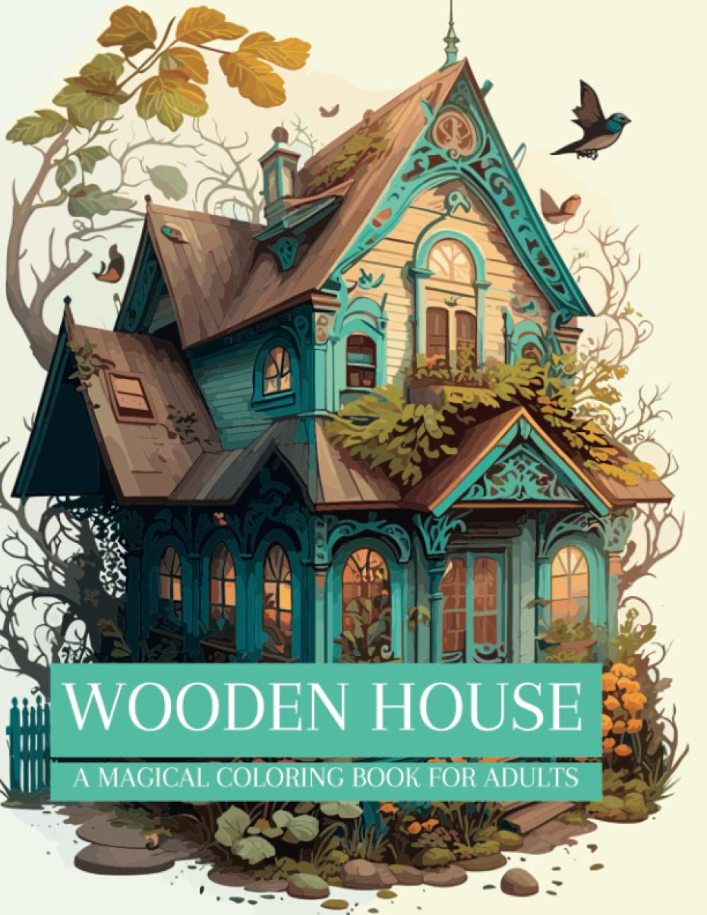 

Wooden House: A Magical Coloring Book for Adults (Independently published)