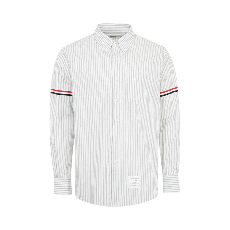 

Рубашка Thom Browne Long-Sleeve Shirt with GG Armband 'Medium Grey'