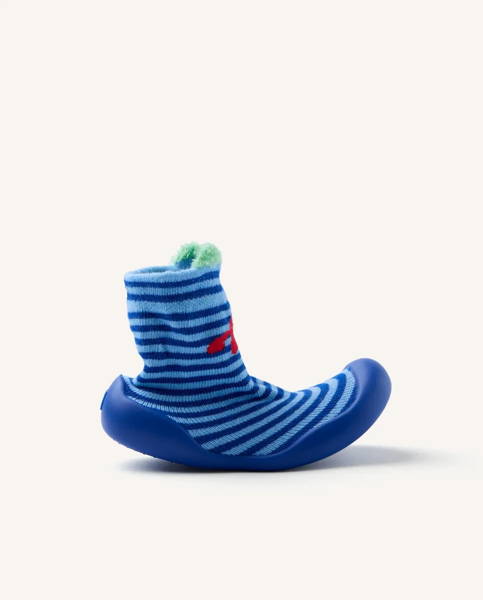 

Гибкие и скручивающиеся пинетки для малышей с рисунками Gioseppo, темно-синий