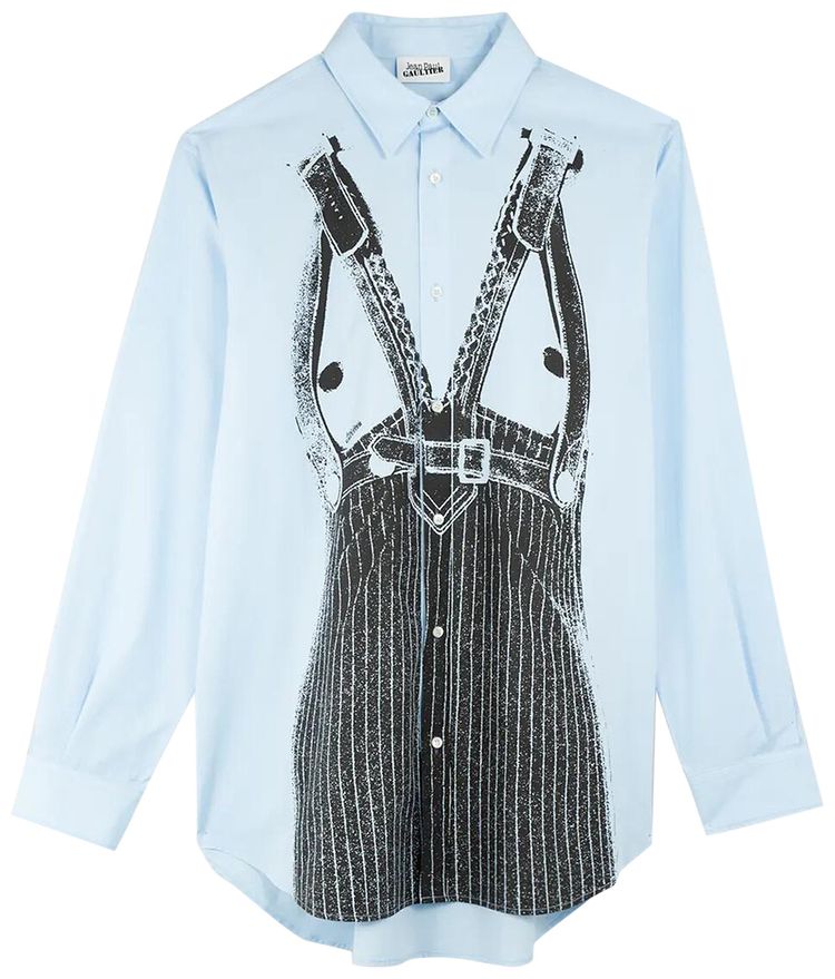 

Джинсы Jean Paul Gaultier Madonna Trompe L'Oeil Shirt 'Baby Blue/Black', синий