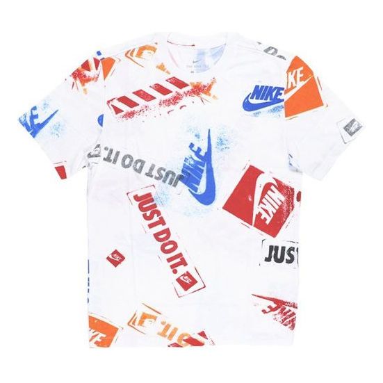 

Футболка sportswear just do it logo printing short sleeve white Nike, белый