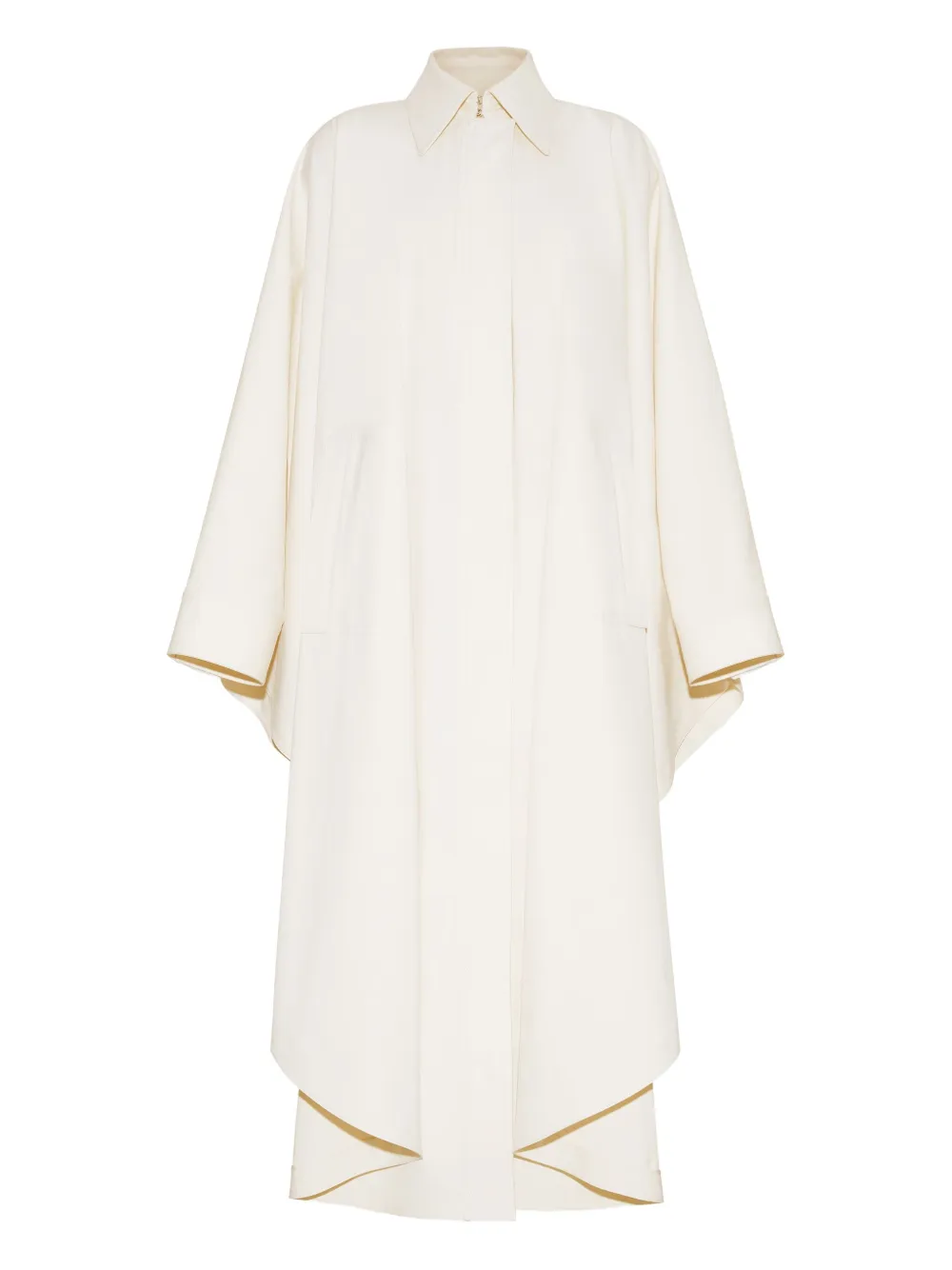 

Твиловое пончо Adam Lippes, белый