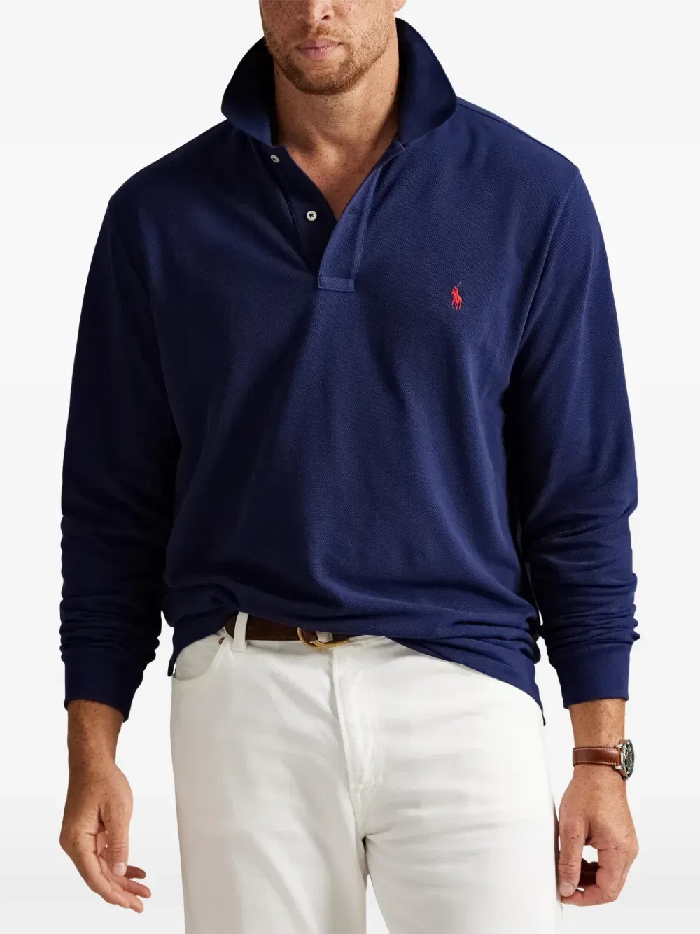 Толстовка с вышитым логотипом POLO RALPH LAUREN, синий — фото 3