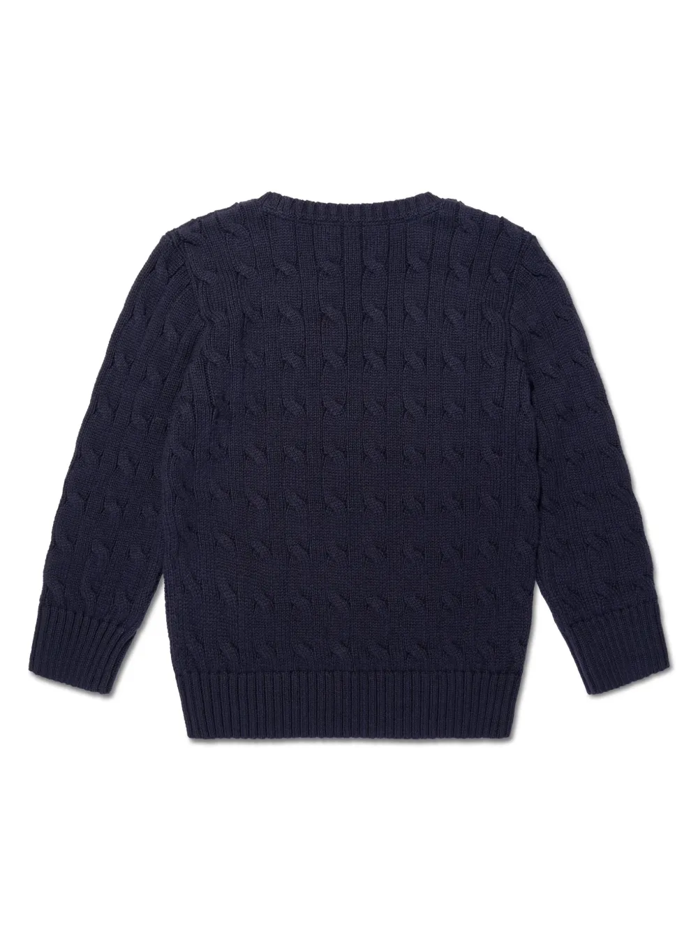 Вязаный джемпер с вышивкой Polo Pony POLO RALPH LAUREN KIDS, синий — фото 2