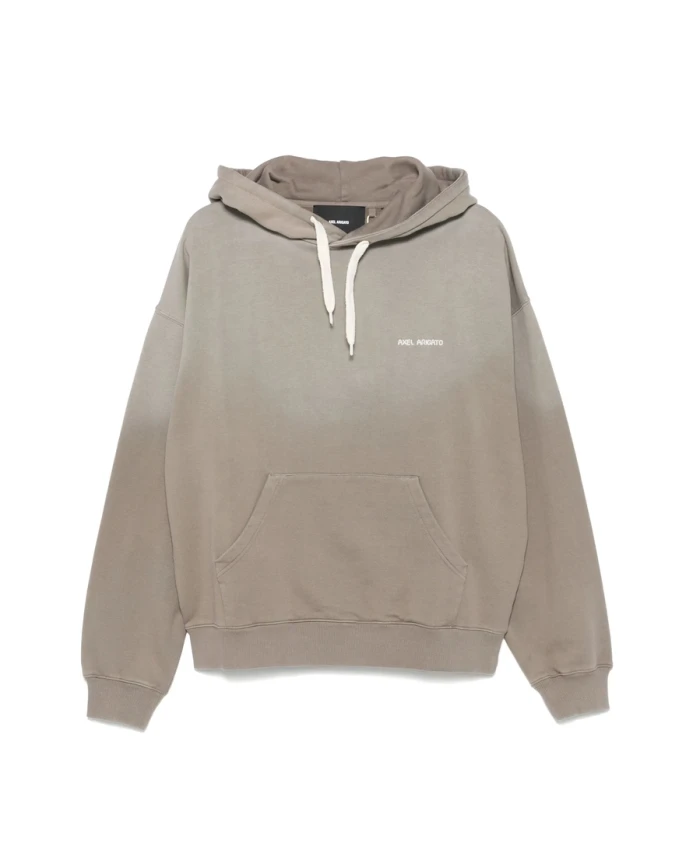 

Толстовка с коричневым принтом в стиле "этника" Axel Arigato, серый