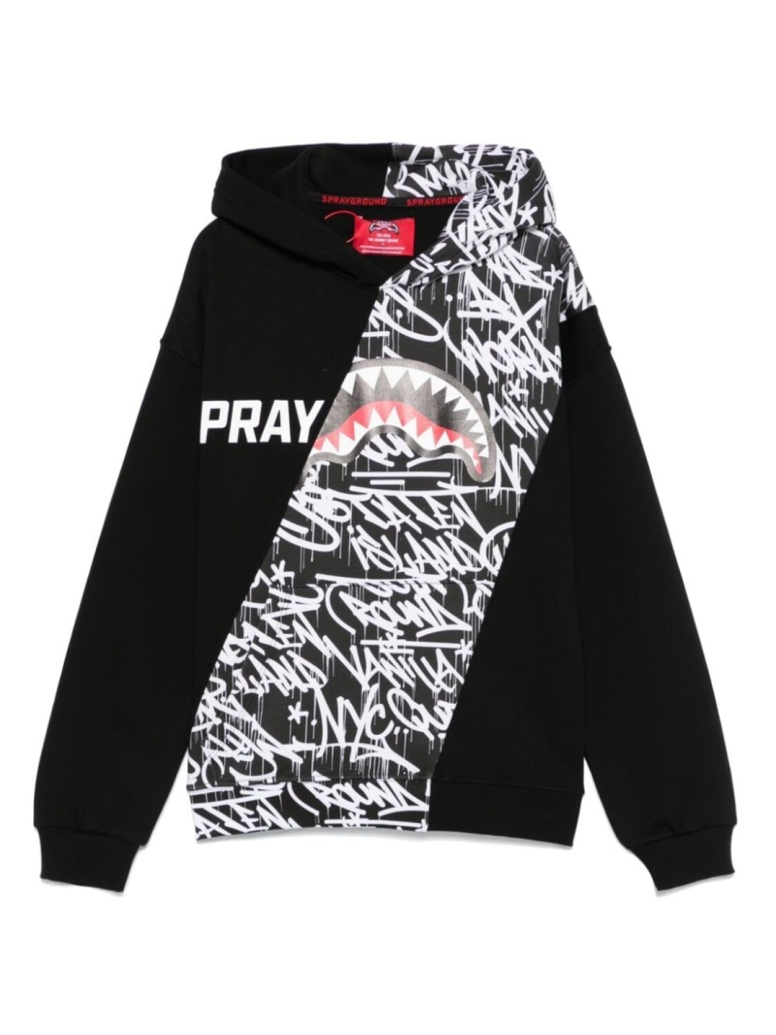 

Sprayground kid толстовка с капюшоном Diagonal Split Raceway, черный