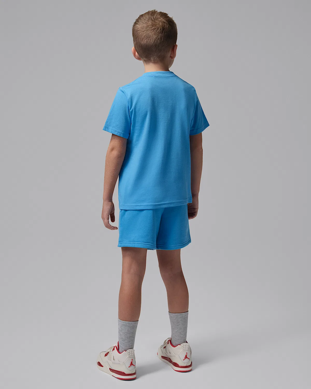 Детский набор из 2 предметов: шорты из французского футера Jordan Brooklyn Essentials, Blue — фото 2