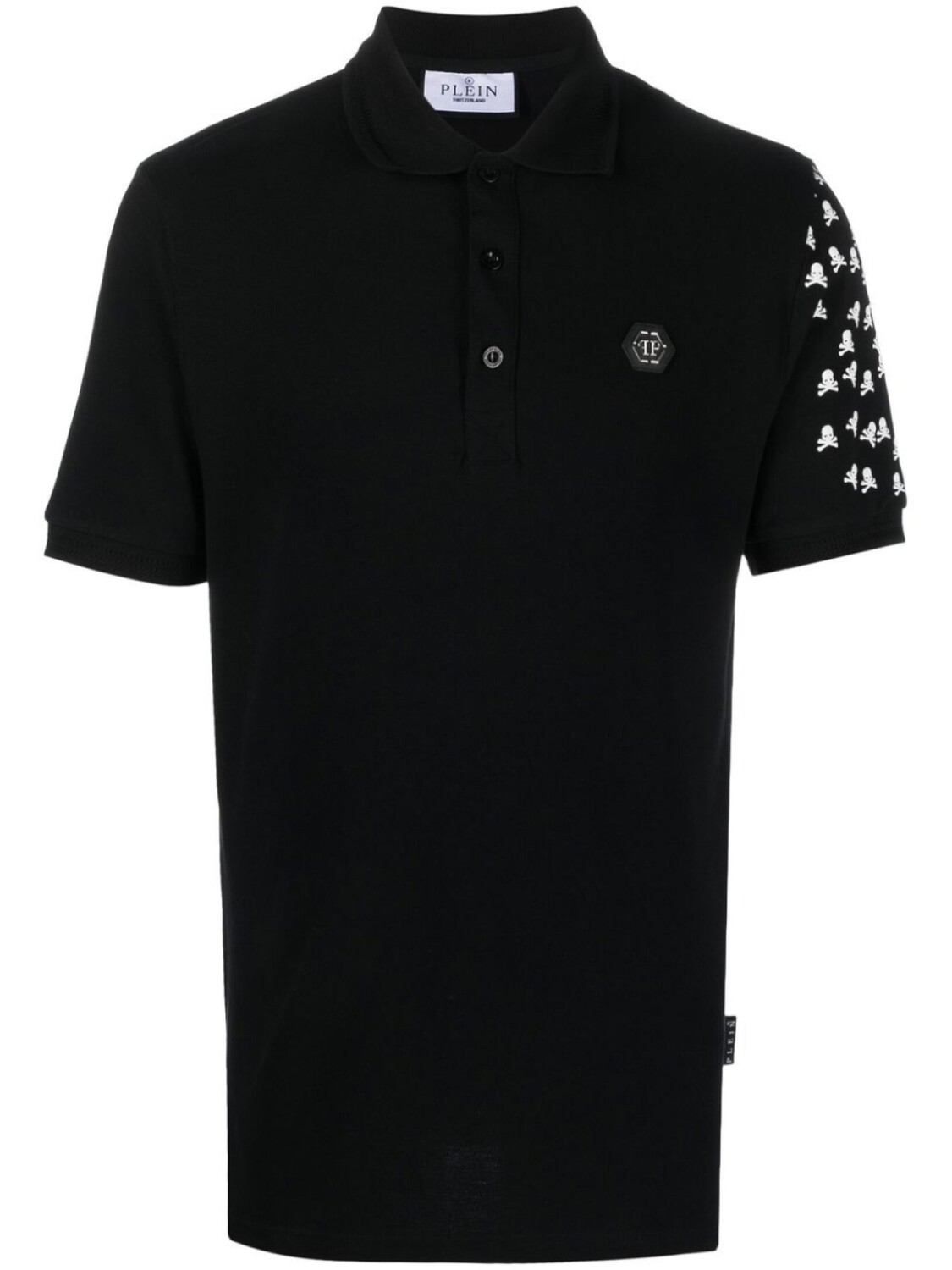 

Philipp Plein рубашка поло Skull and Bones, черный